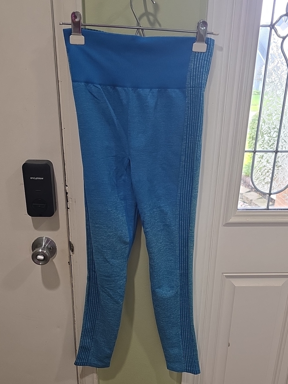 Fabletics Blue Seamless Active Leggings